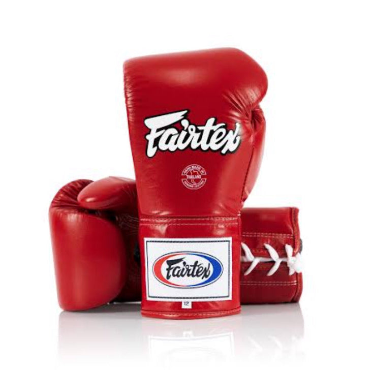 FAIRTEX BGL6 PRO COMPETITION GLOVES - LOCKED THUMB (LEATHER)