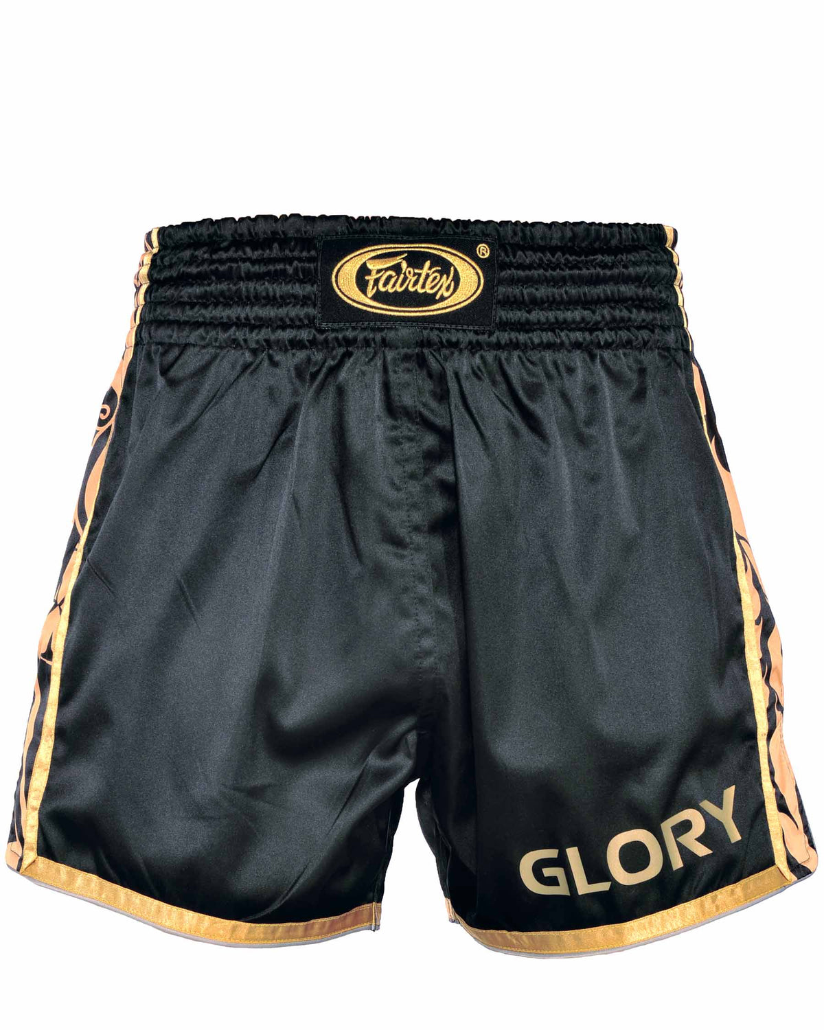 Fairtex x GLORY Kickboxing Slim-Cut Fightshorts BSG1 (Black/Gold)